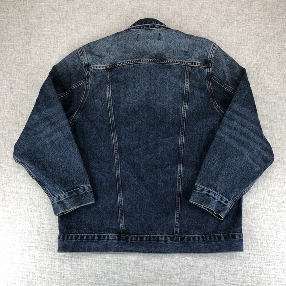 SR vs Sandrine Rose The Virgin Label Tres' Cool Denim Jean Blazer Jacket Small - Picture 10 of 12